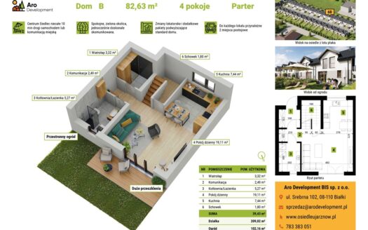 NOWE 4 pokojowe mieszkanie 82m2 + ogródek +parking