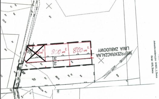 Działka budowlana na sprzedaż bez pośredników 800m