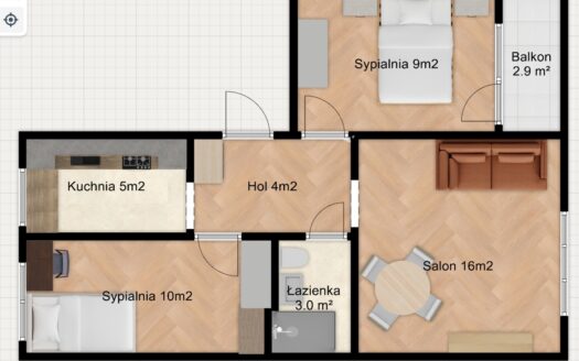 Mokotów: 3 ustawne pokoje + kuchnia, po remoncie