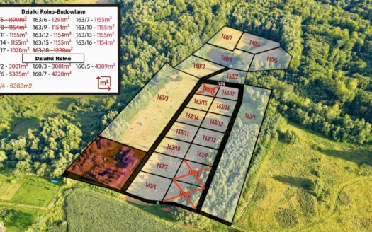 Sprzedam atrakcyjne działki budowlane koło Elbląga