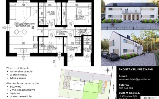 3 pokoje | Parter | Ogródek | Nowe budownictwo
