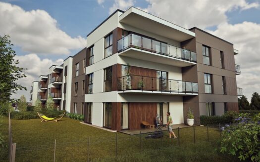 Nowoczesne mieszkanie 4-pokojowe z ogródkiem