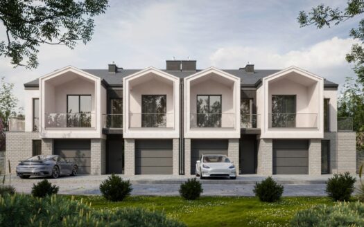 Nowoczesny szereg z widokiem na jezioro | Straszyn